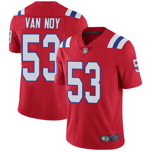New England Patriots Football 53 Vapor Untouchable Limited Red Men Kyle Van Noy Alternate NFL Jersey